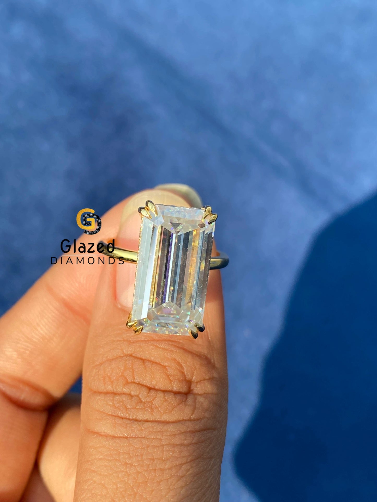 Emerald Cut Diamond Engagement Ring