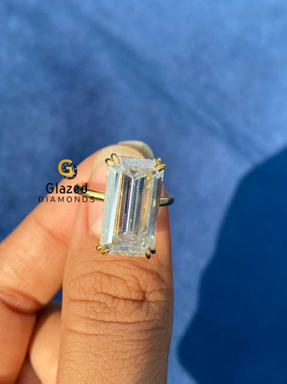 Emerald Cut Diamond Engagement Ring