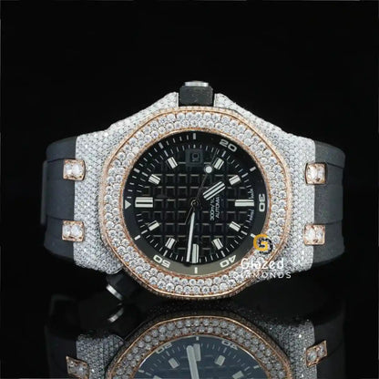 Face Dial Bezel Moissanite Watch