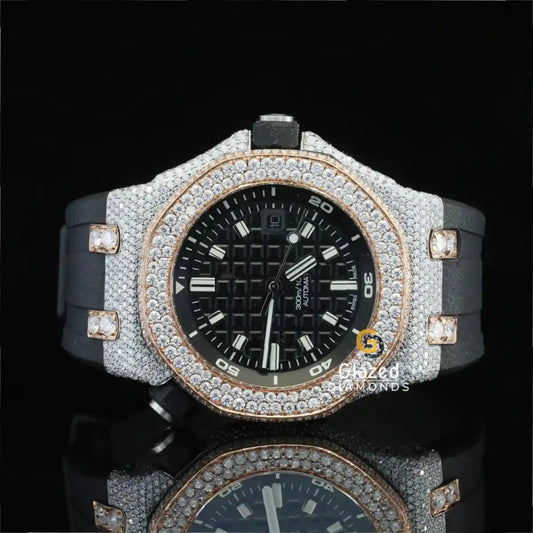 Face Dial Bezel Moissanite Watch