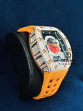 Face Dial Silicone Strap VVs Moissanite Watch For Men