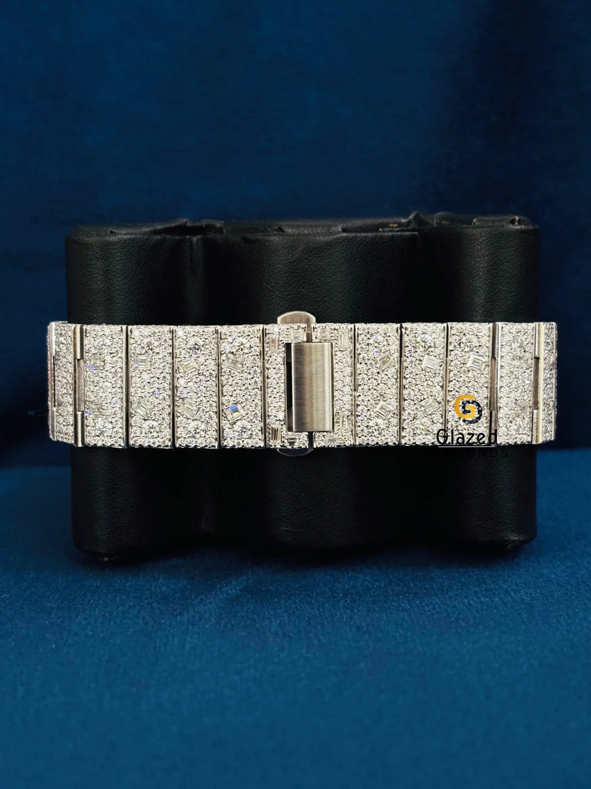 Roman Number Multi Shape Moissanite Bust Down Watch