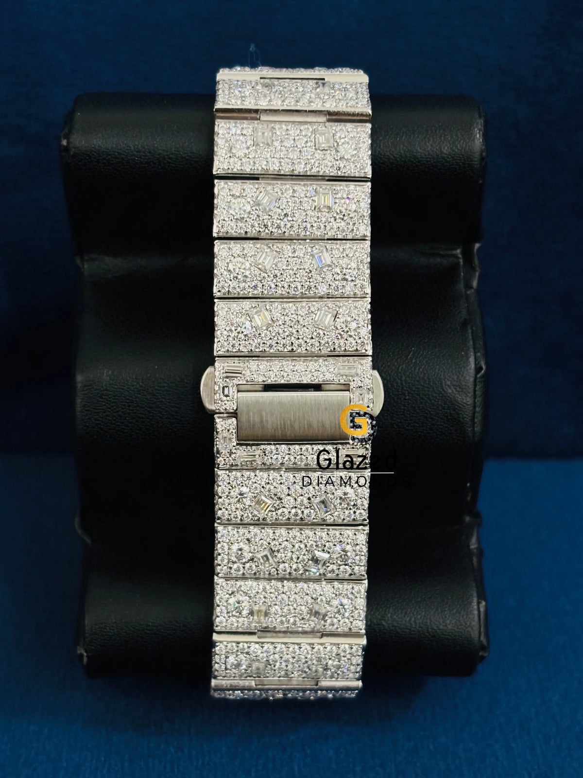 Roman Number Multi Shape Moissanite Bust Down Watch