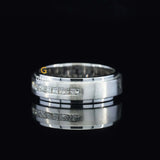 Full Eternity Moissanite Band For Men