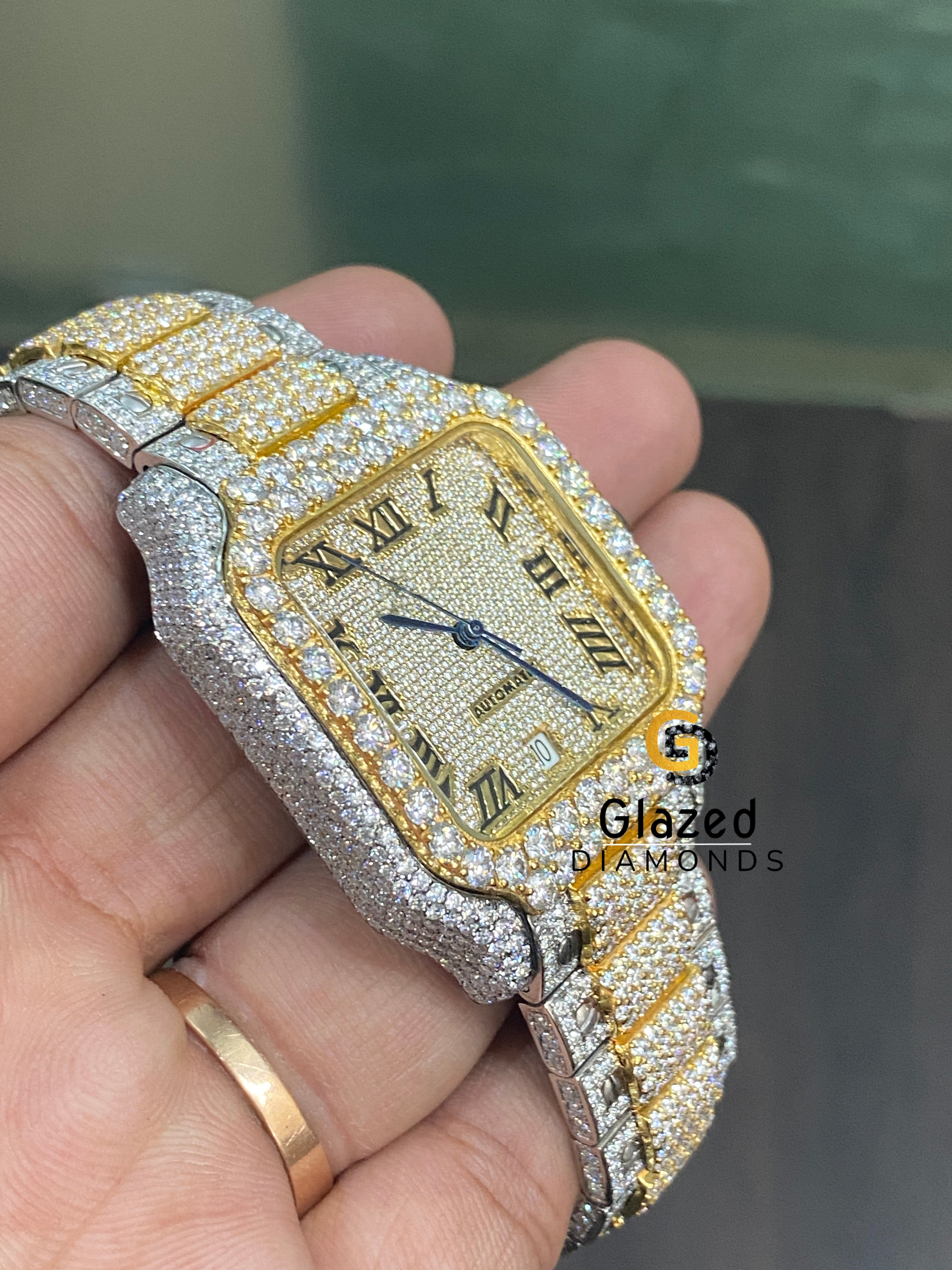 VVS Moissanite Studded Diamond Automatic Luxury Watch