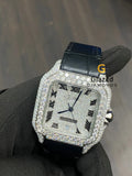 New Roman Numeral VVS Moissanite Dial Studded Luxury Watch