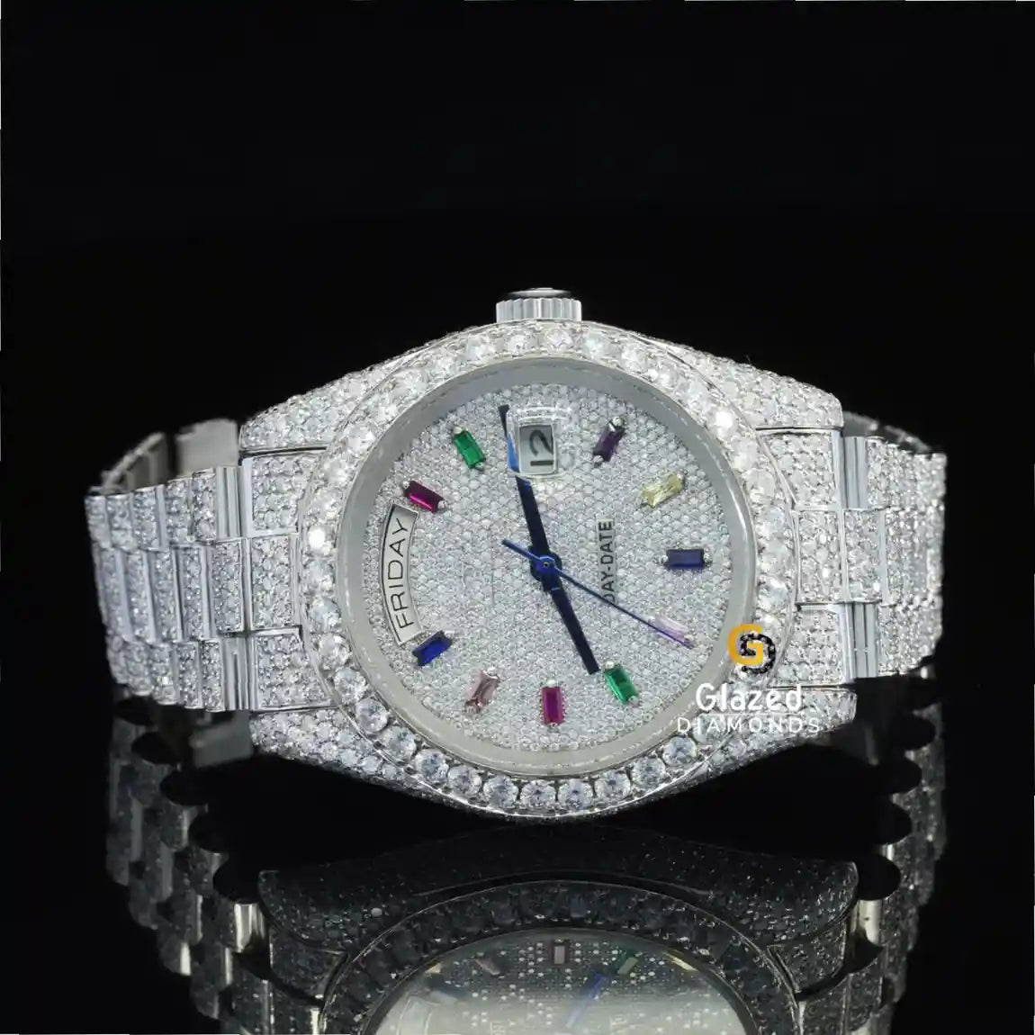 Fully Blingy Moissanite Men's Watch