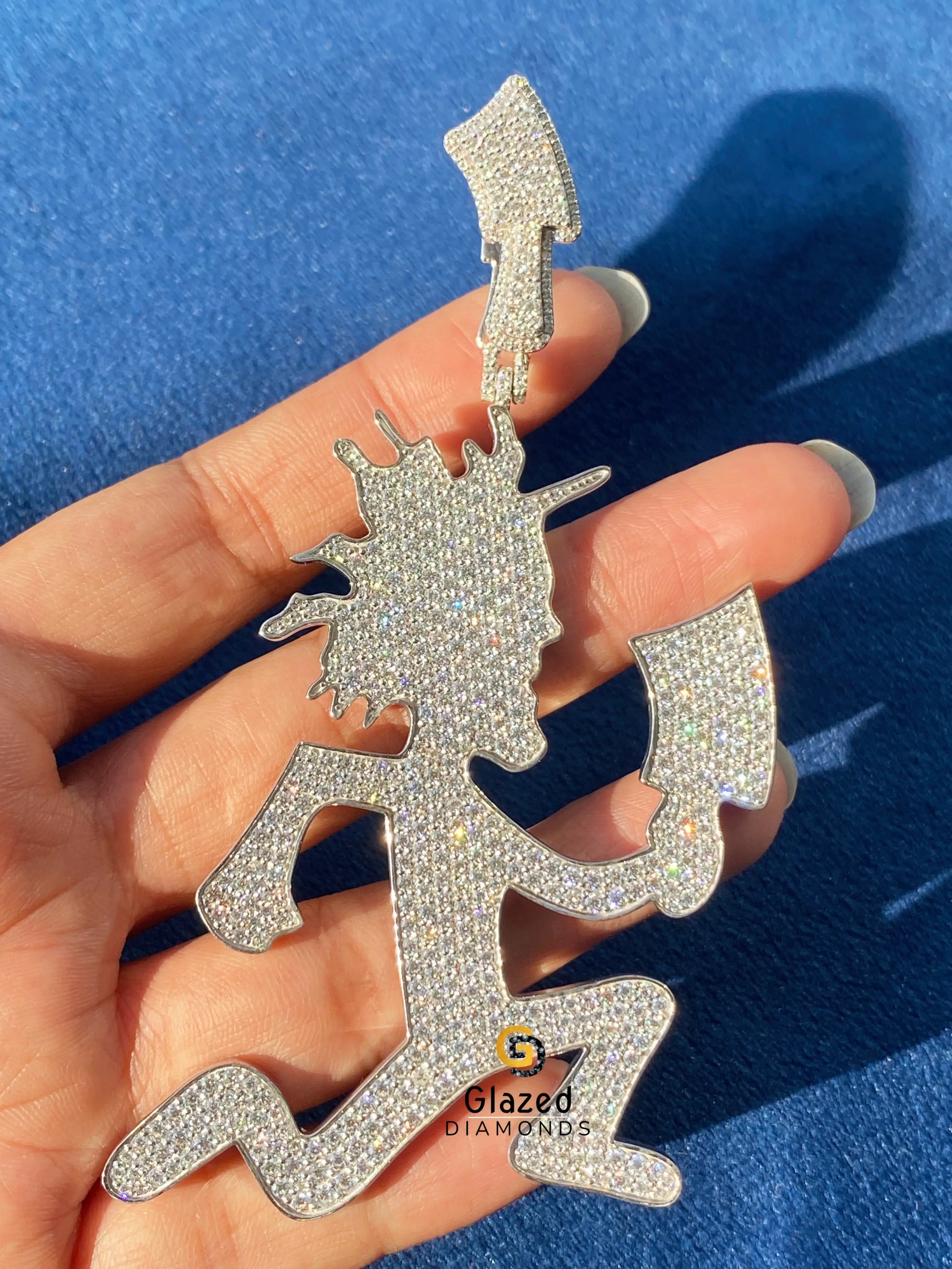 Fully Ice Out Hatchet Man Moissanite Pendant For Men