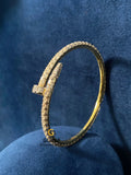 Fully Iced Out Baguette Moissanite D Colorless Cartier Bracelet