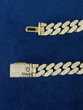 Fully Iced Out Hip Hop Moissanite Cuban Link Bracelet