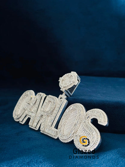 Fully Iced Out Hip Hop Pendant 925 Silver