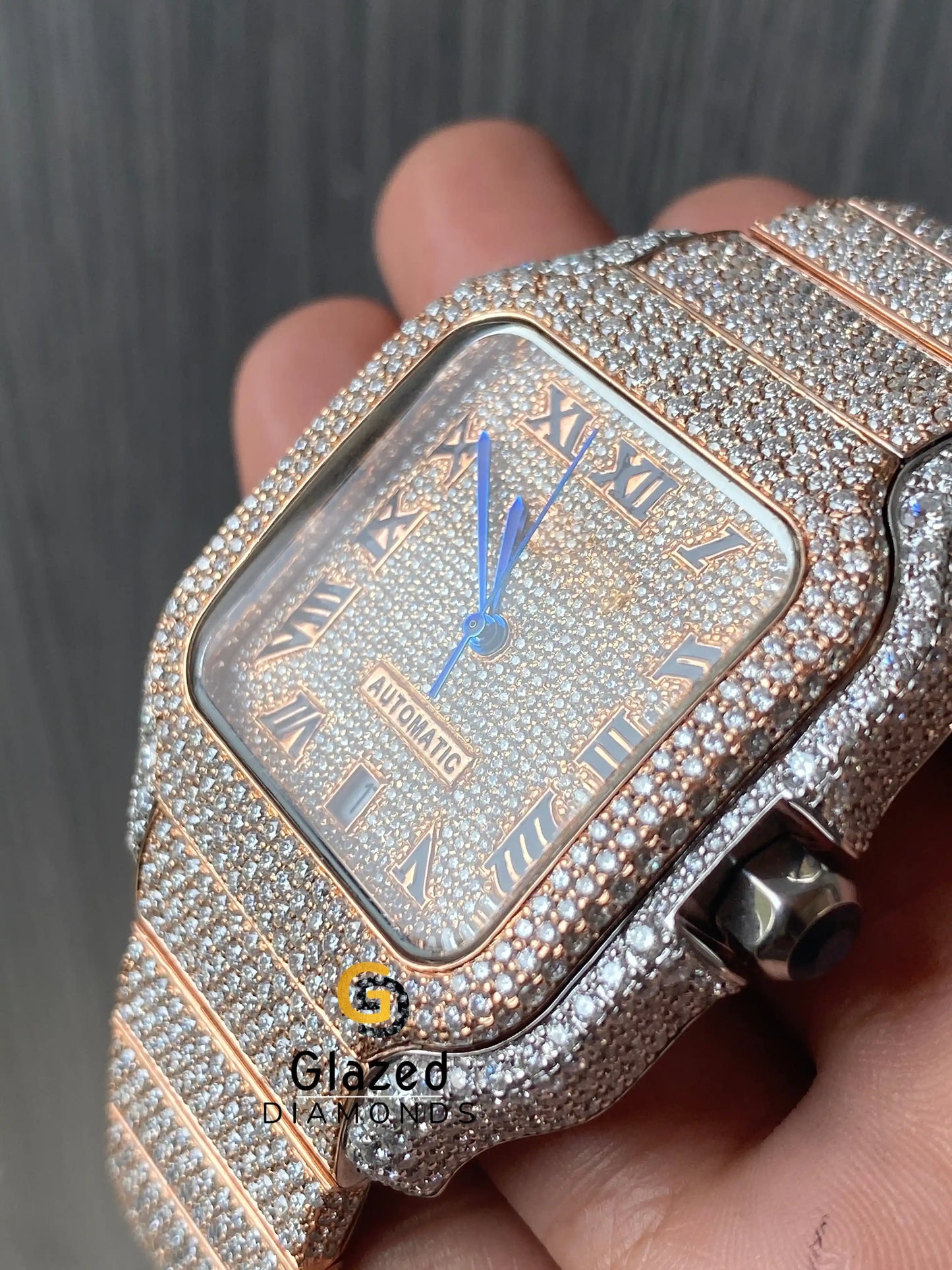 Fully Iced Out Hip Hop Rappers Watch