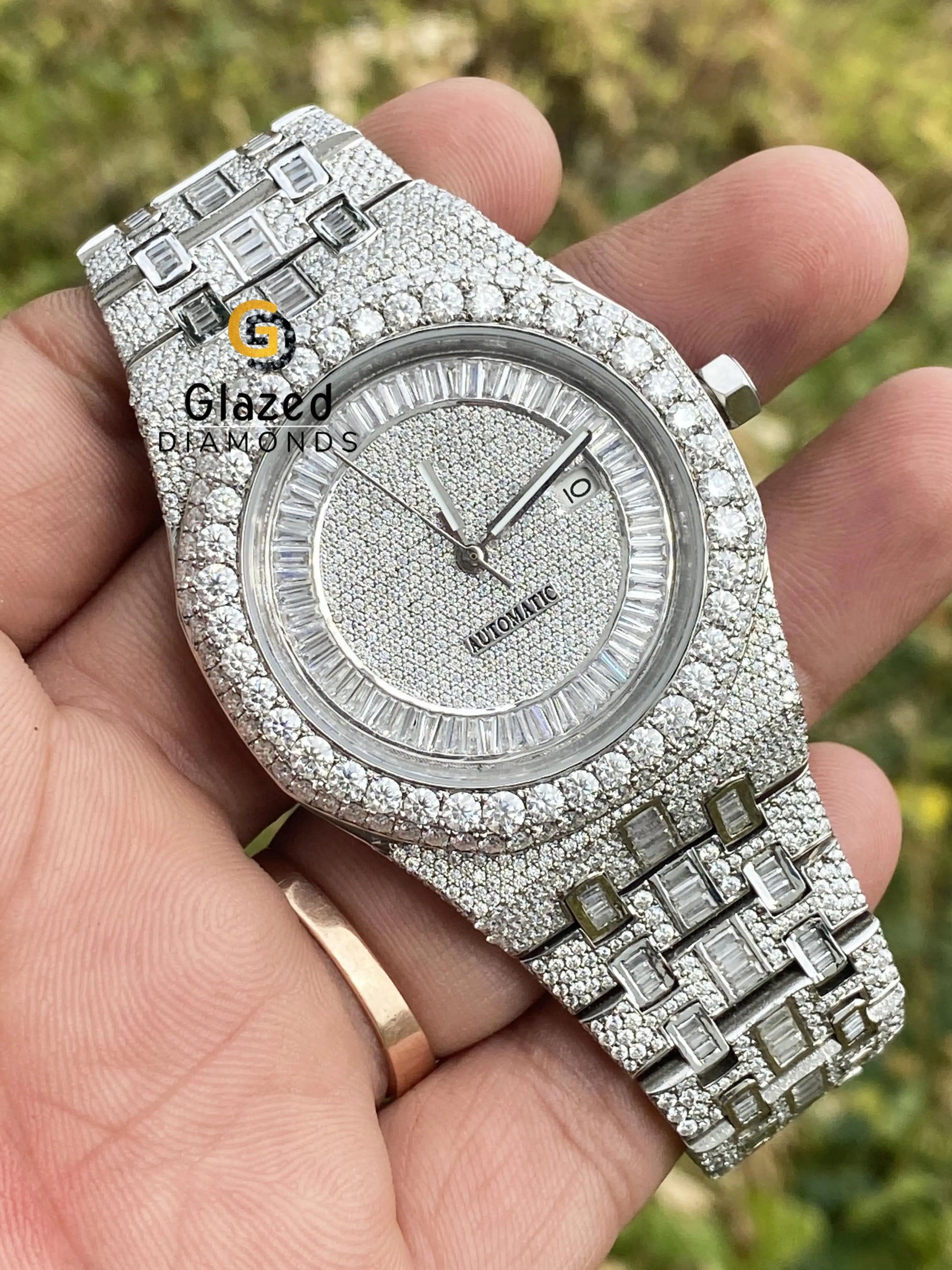 Fully Iced Out Moissanite Diamond Watches