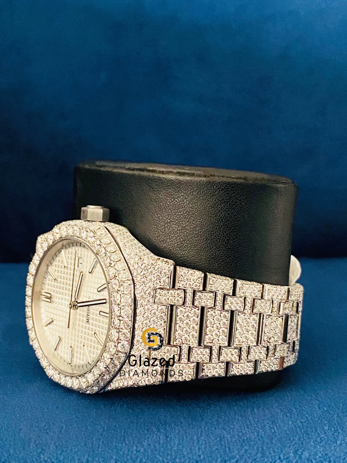 Fully Iced Out Stick Dial Hip Hop Moissanite Watch