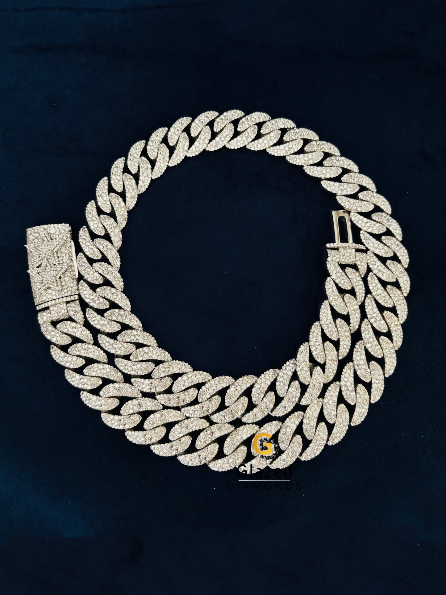 Fully Iced Out With VVS Moissanite Stones Bust Down Chain 