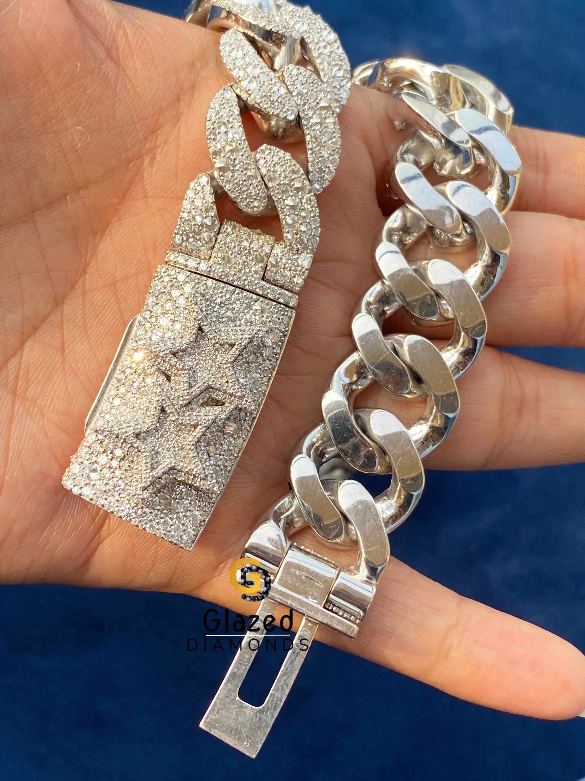 Fully Iced Out With VVS Moissanite Stones Chain