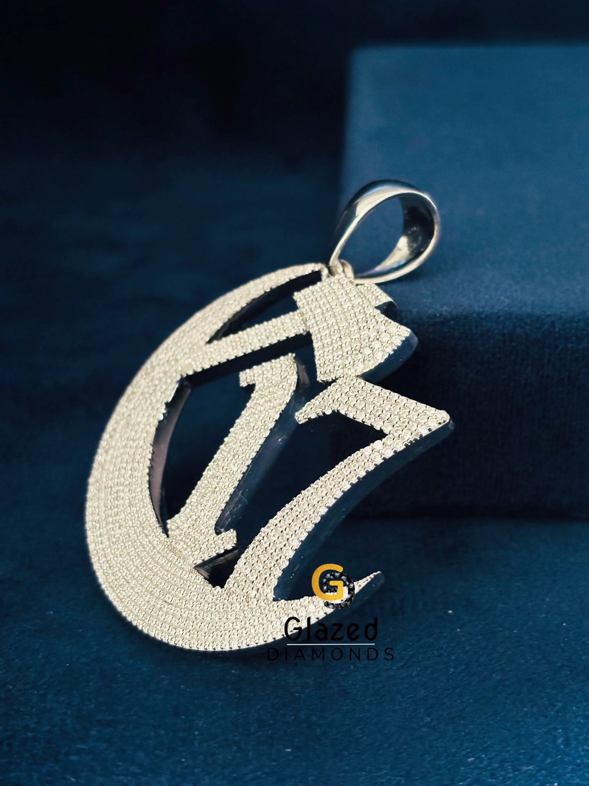 Fully Studded Moissanite C17 Pendant