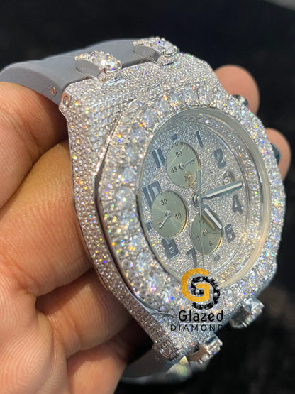 Gray Moissaanite Watch