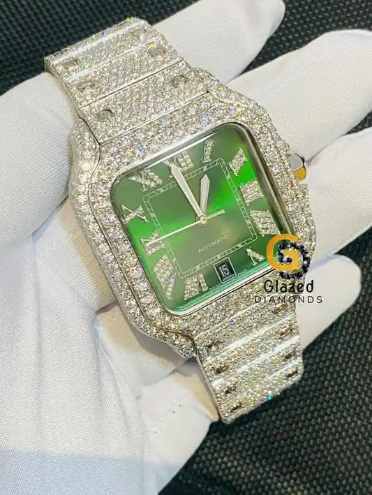 Green Moissanite Watch