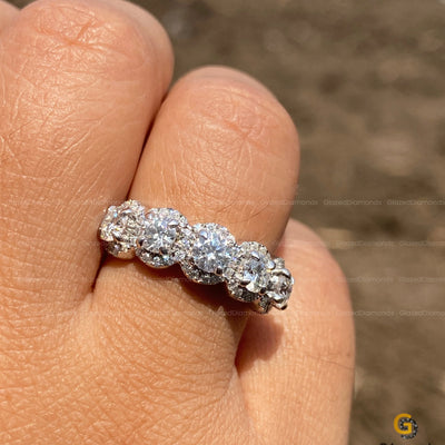 Halo Wedding Band Women