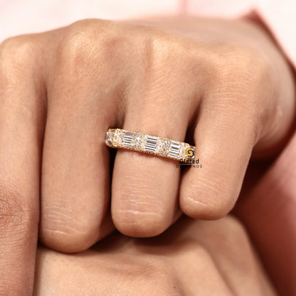 Hidden Halo Lab Grown Diamond U Prong Band For Women