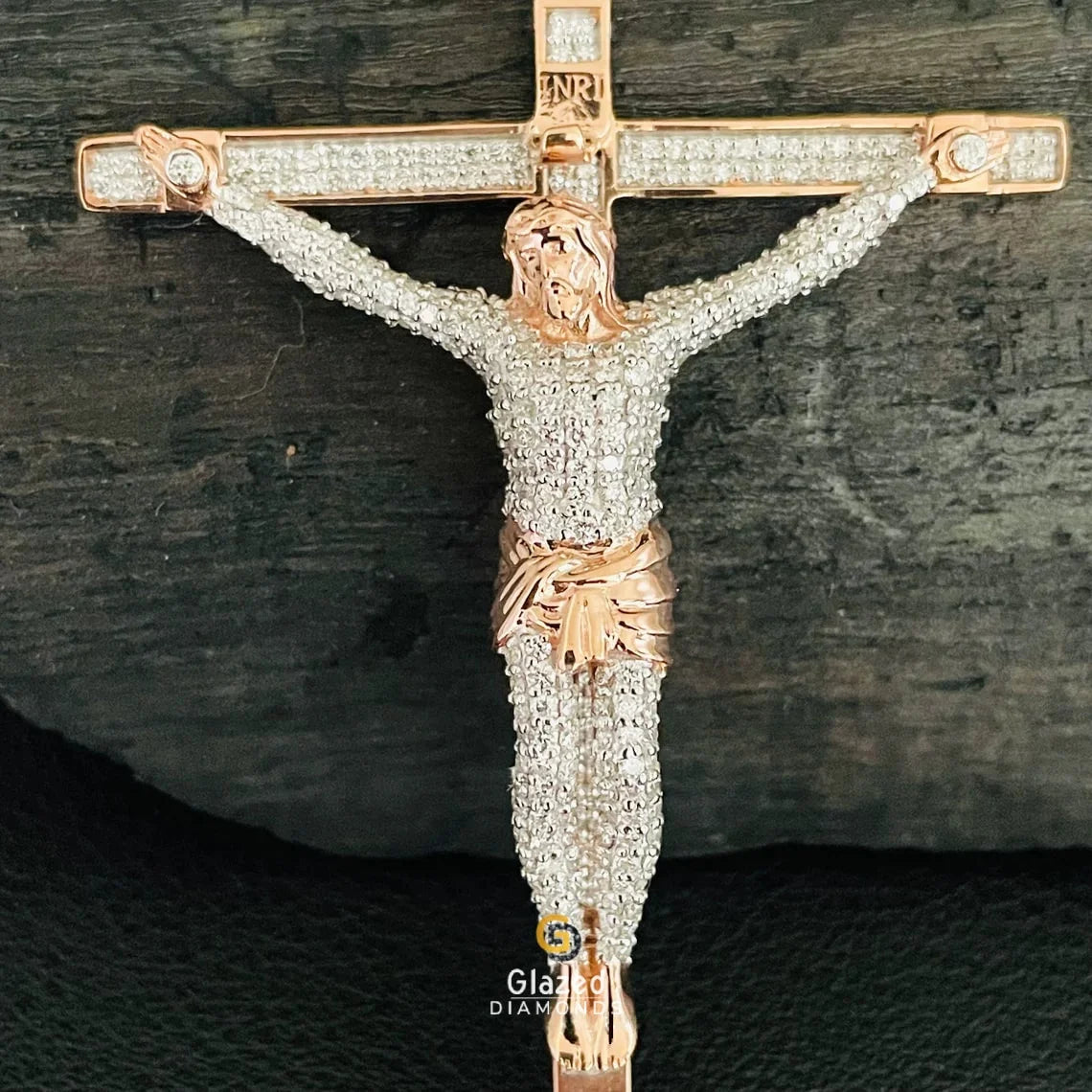 Hip Hop Style Moissanite Iced Out Jesus Cross Pendant