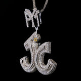 PYT JC Iced Out Custom Letter Name Moissanite Diamond Hip Hop Pendant