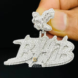 Custom Hip Hop Name Letter BHB Pendant With Eagle Bail