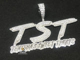 Hip Hop TST Letter name Moissanite Diamond Pendant