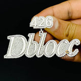 Bust Down Letter Name Hip Hop Custom Moissanite Pendant