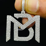 Hip Hop Moissanite Diamond Custom Logo Pendant