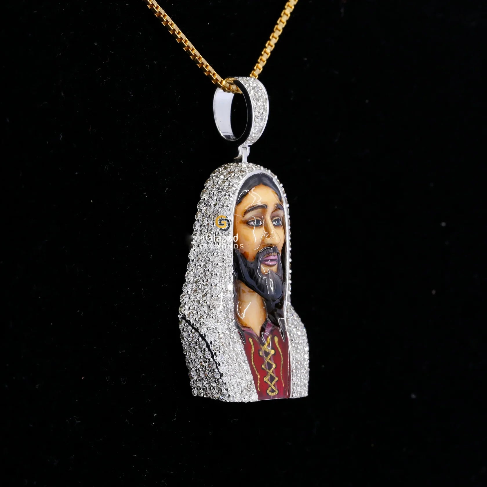 Hip Hop 3D Jesus Pendant