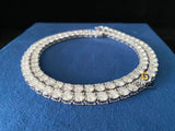 Hip Hop 5MM Round VVs Moissanite Tennis Link Chain