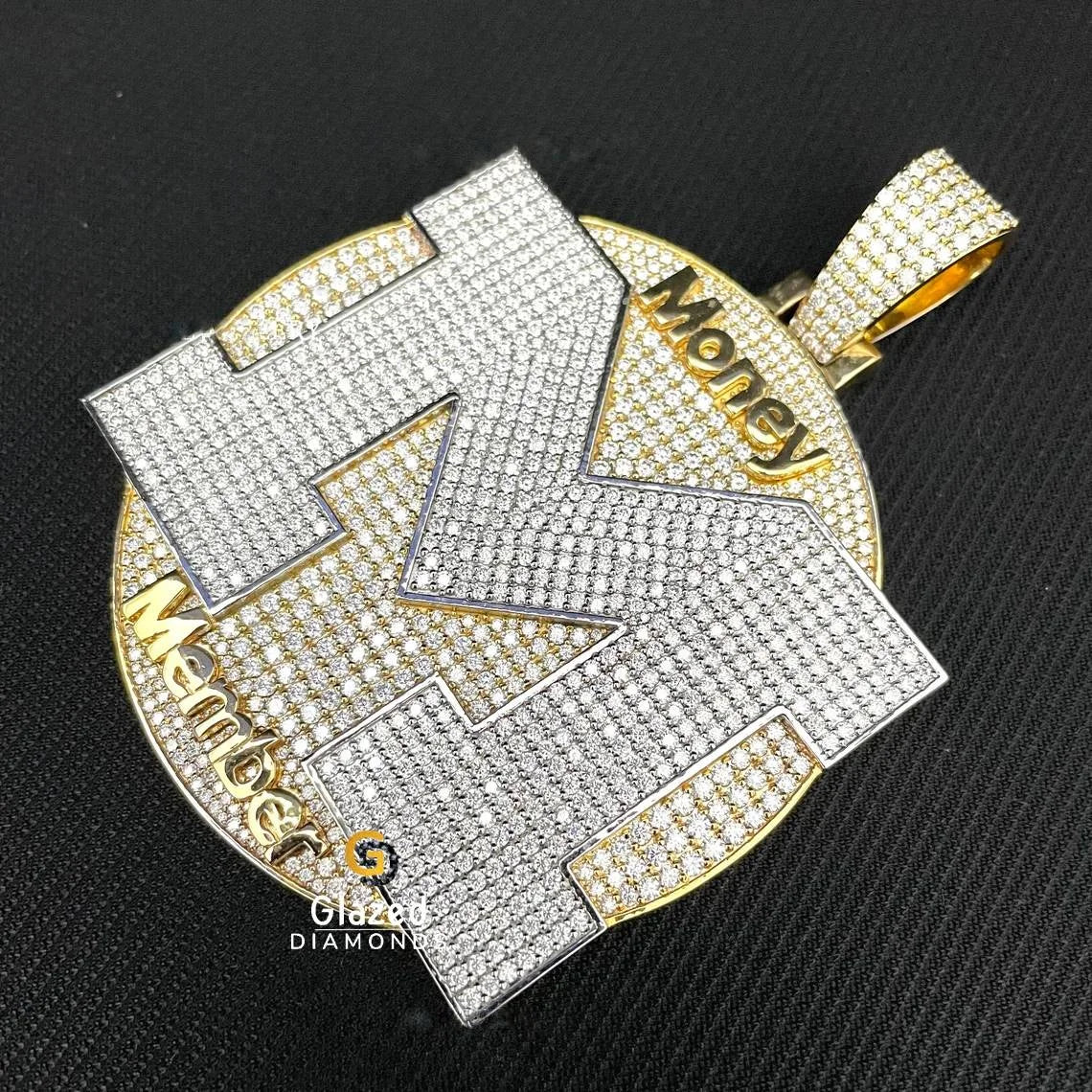 Hip Hop Diamond Big Letter Pendant