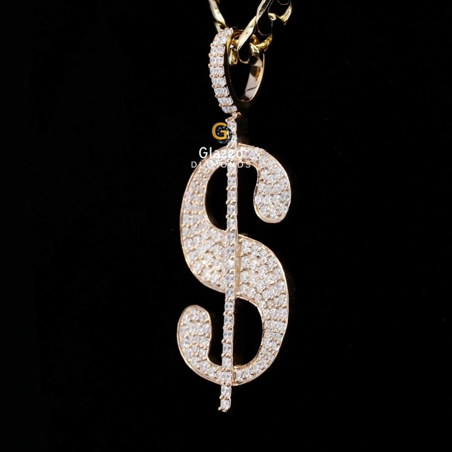Hip Hop Dollar Sign pendant