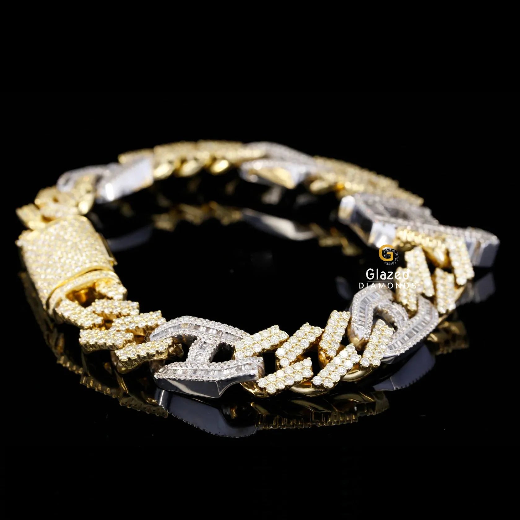 Hip Hop Initial Letter Bracelet