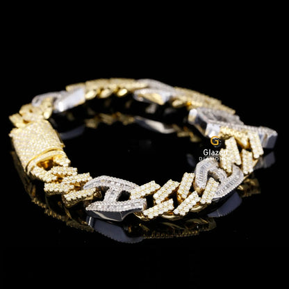 Hip Hop Initial Letter Bracelet