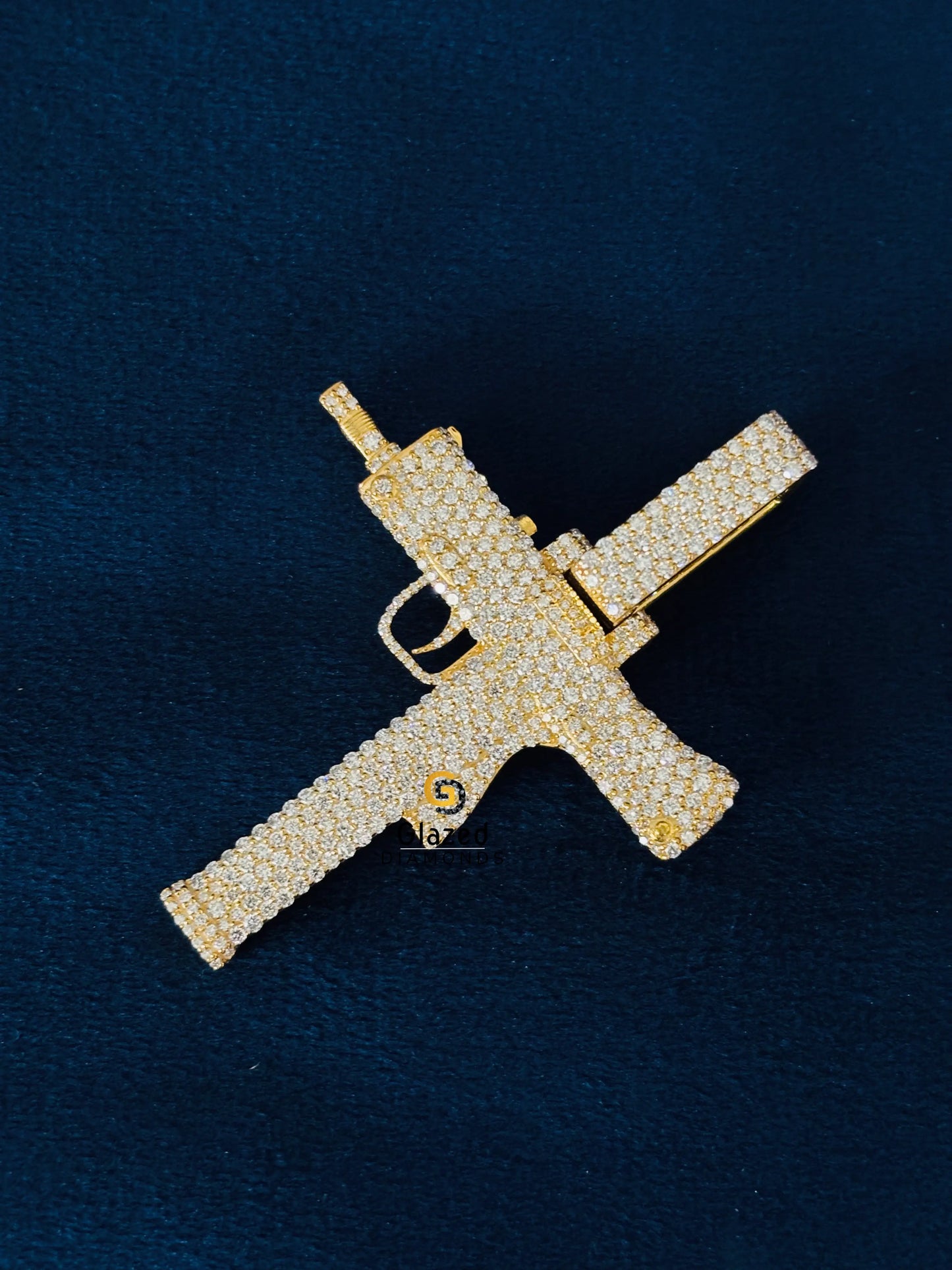 Hip Hop Men_s Gun Pendant