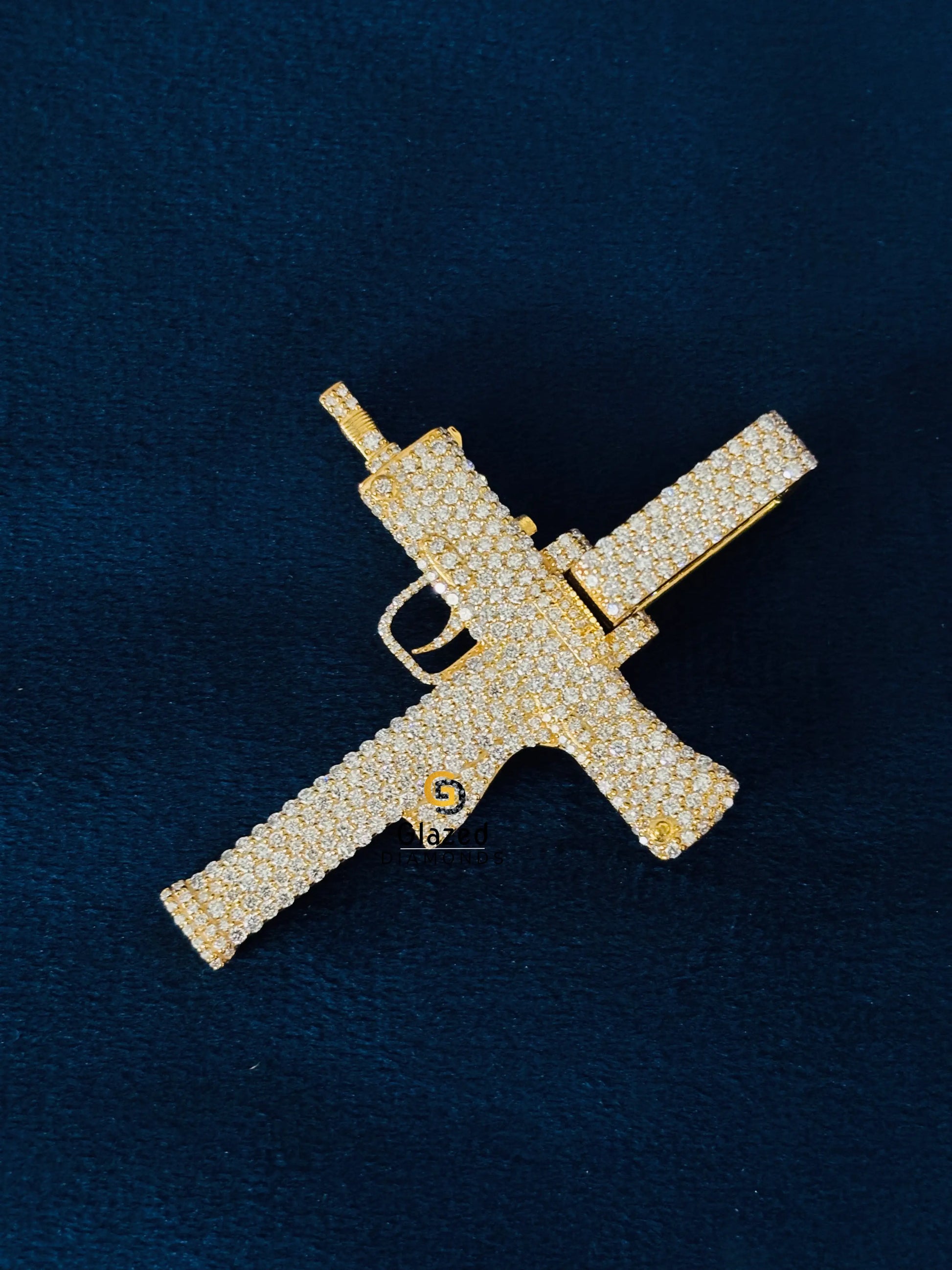 Hip Hop Men_s Gun Pendant
