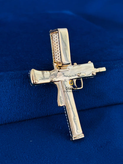 Hip Hop Men_s Gun Pendant For Men