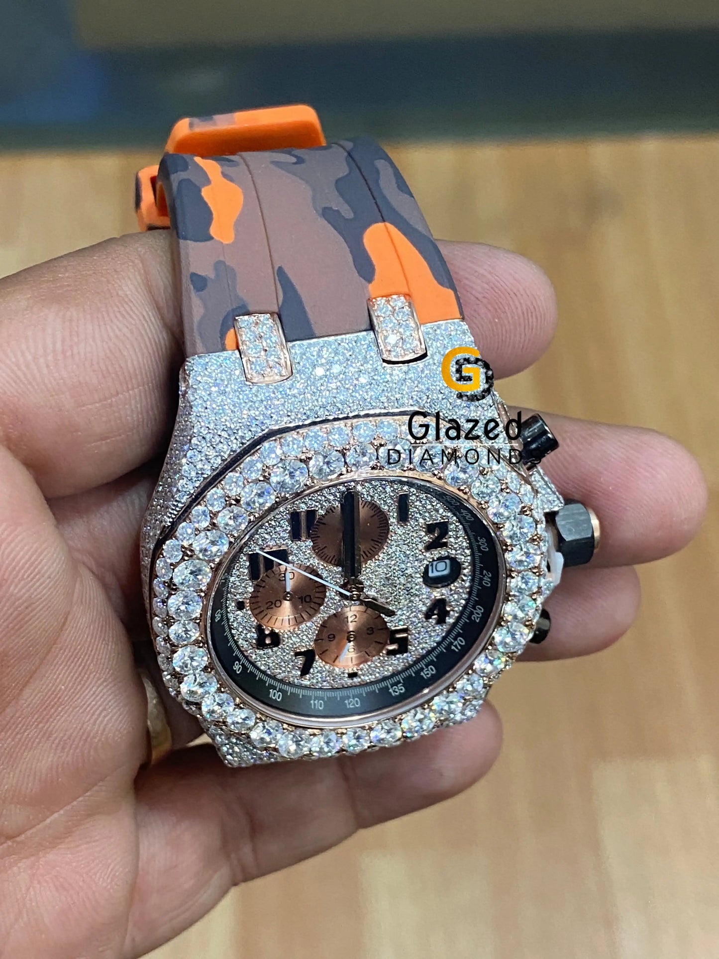 Hip Hop Moissanite Automatic Watch