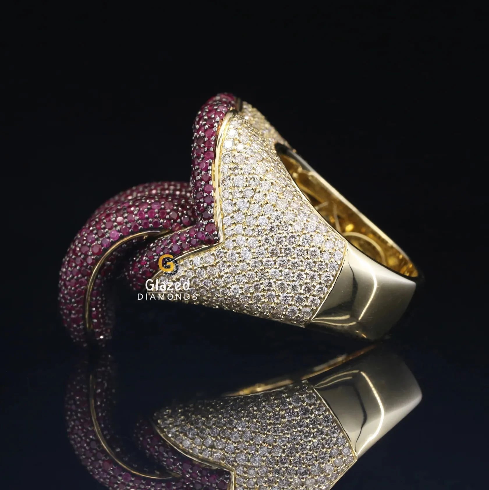 Hip Hop Moissanite Diamond Ring