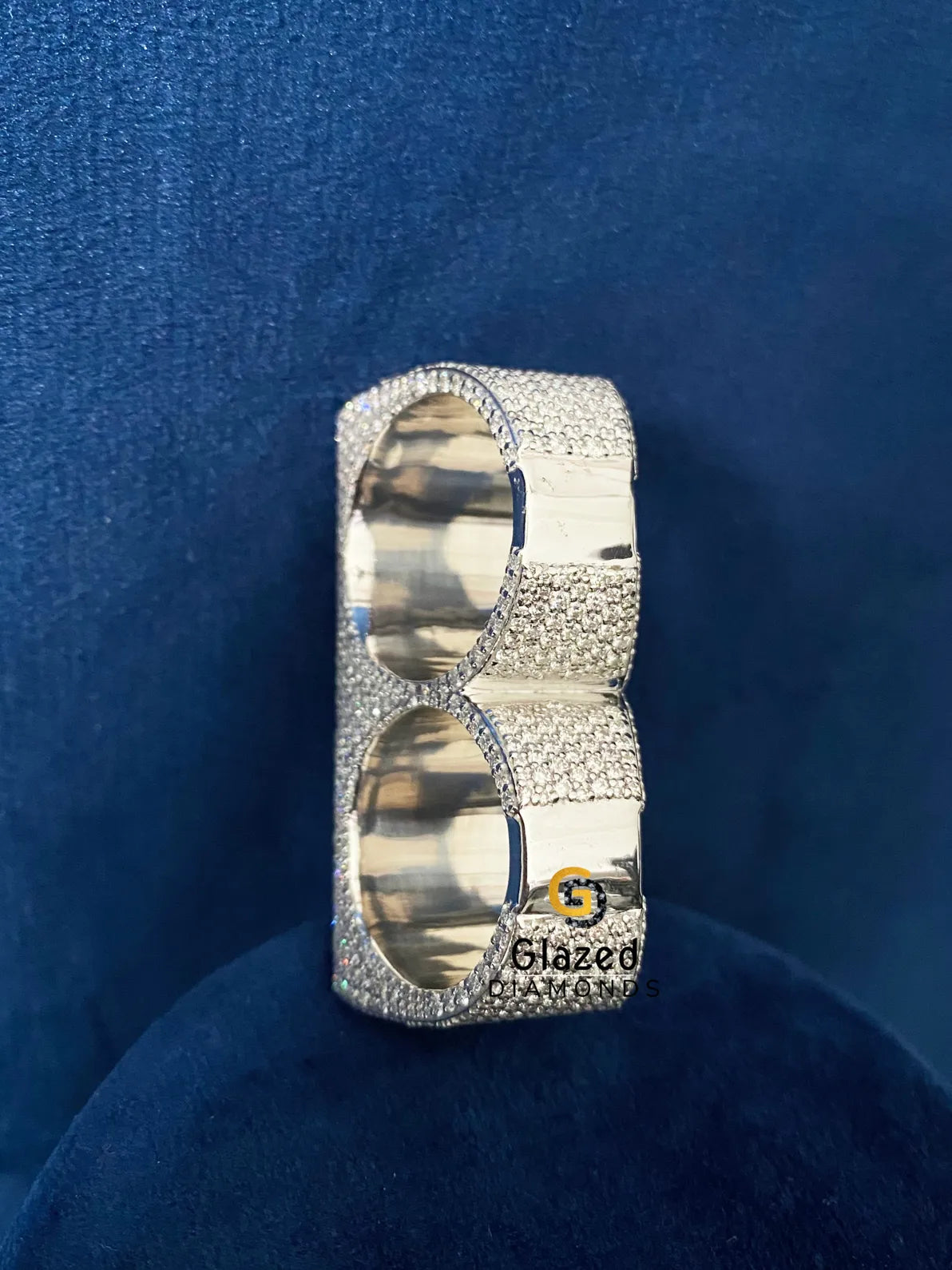 Hip Hop Round_Baguette VVs Moissanite Diamond Studded Ring