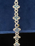 Hip Hop Round Moissanite Diamond Studded Bracelet