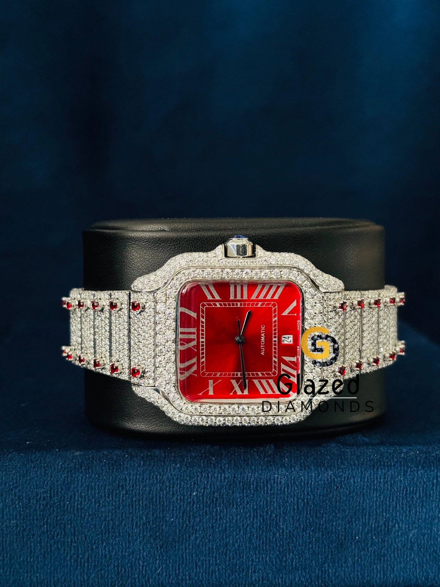 Hip Hop VVS Moissanite Diamond Roman Number Watch