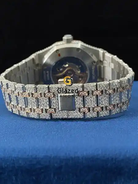 Hip Hop VVS Moissanite Unique Dial Two Tone Watch