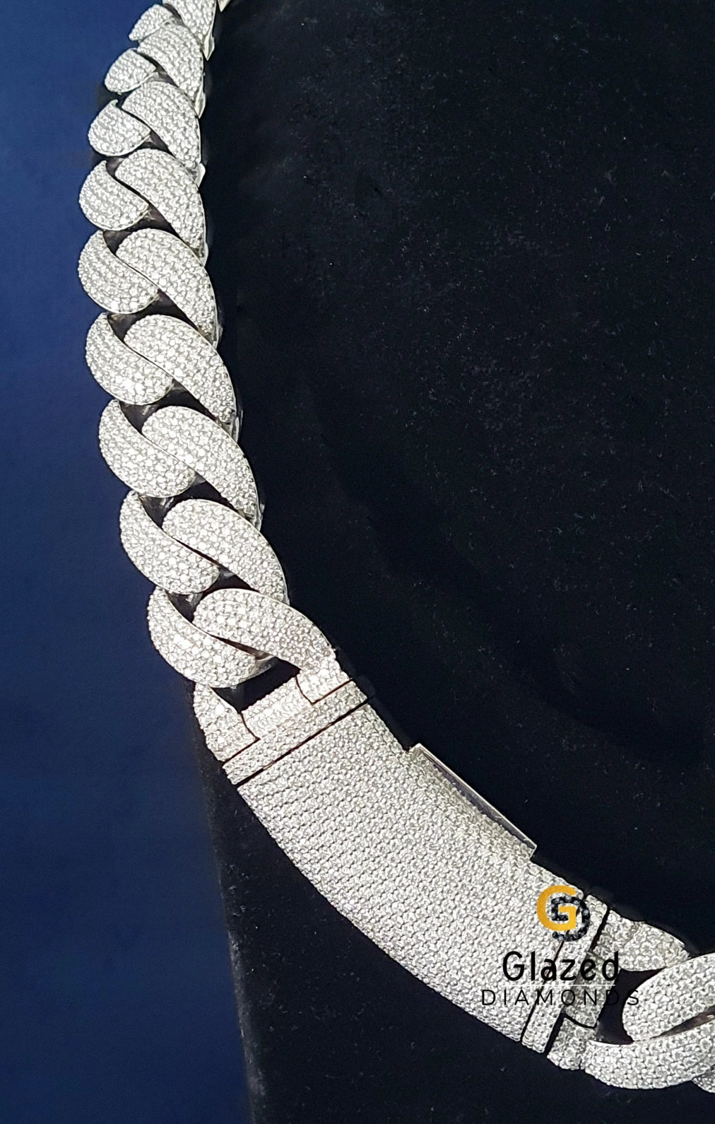 Hip Hop VVs Round Moissanite D Colorless Cuban Link Chain