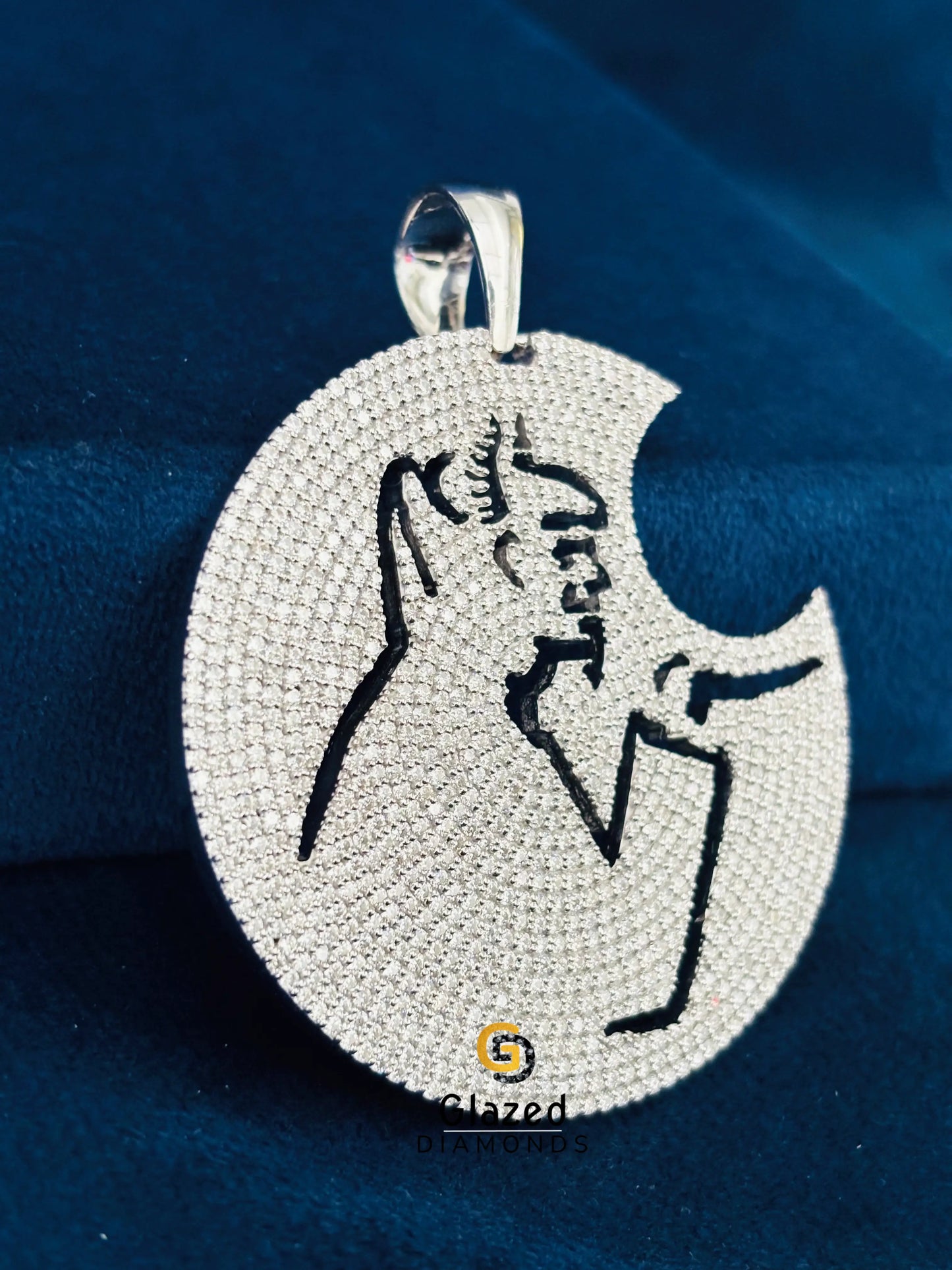 ICP Fully Iced RLP Moissanite Pendant