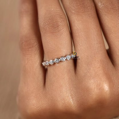 IGI Certified Diamond Eternity Round Ring Anniversary Gift