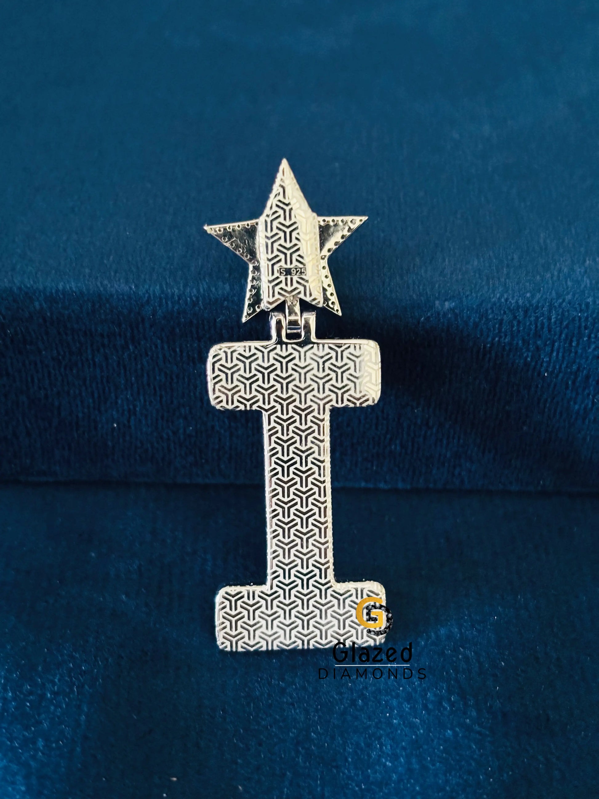 I Letter Moissanite Hip Hop Pendant For Men